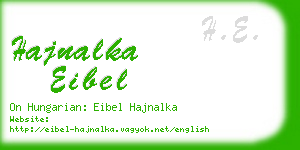 hajnalka eibel business card